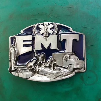 

1Pcs Emergency Medical Technician EMT Western Cowboy Belt Buckle For Men