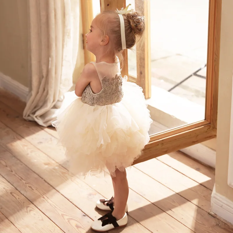 

Girl's tutu birthday summer children's dress dress European and American gauze yarn princess l dress