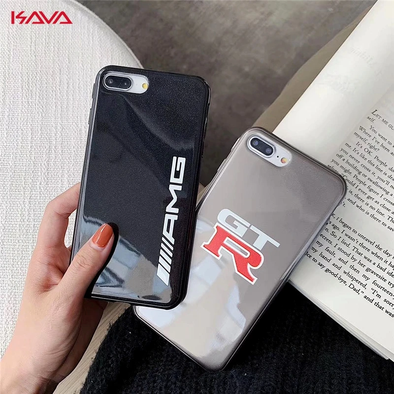 

Motorsport AMG GTR cover case for iphone 6 6S plus 7 plus 8 plus X 10 XR XS MAX Luxury Fashion phone personality soft phone case