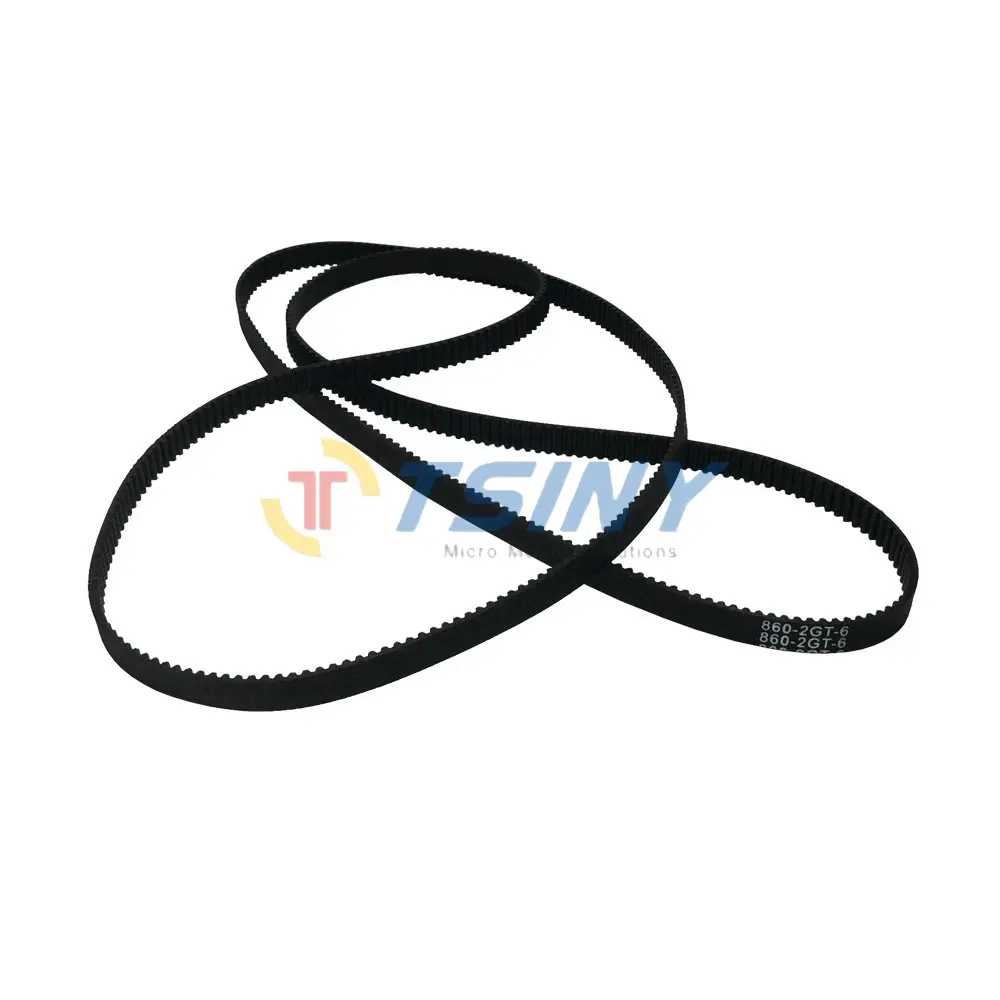 

HTD 2GT 860mm Timing Belt Closed-loop GT2 Primeter 860mm Belt Width 6mm 430 Teeth Rubber Transmission Belts Machine Drive Belt