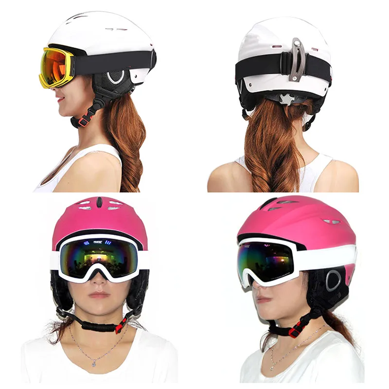 Полупокрытый лыжный шлем цельно-Формованный шлем для сноуборда Мужской Женский шлем для катания на коньках скейтборд лыжный шлем