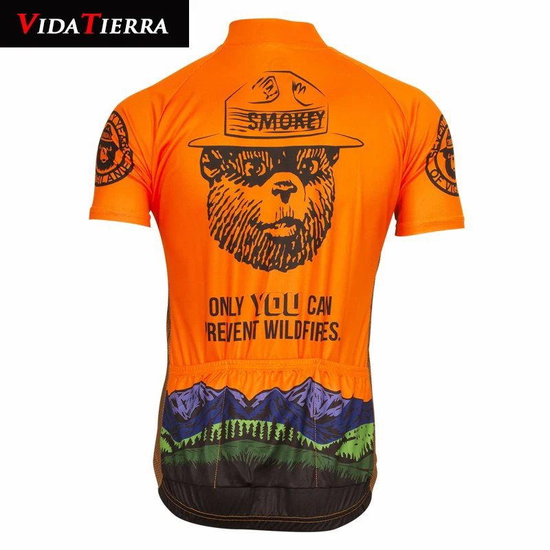 

VIDATIERRA 2019 men cycling jersey classic short orange Retro clothing new summer Cartoon Clothing somker beer funny cool