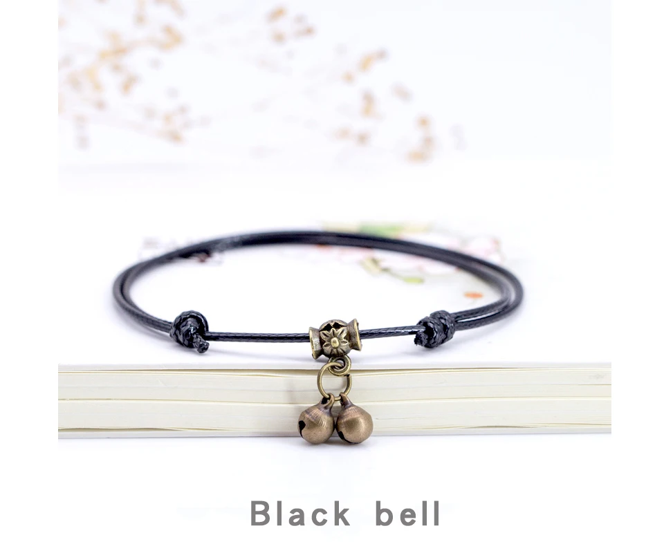 2019 New Handmade Red Rope Bells Stars Sound Anklet Accessories Ladies And Sisters Girlfriends Couple Simple Personality Feet (5)