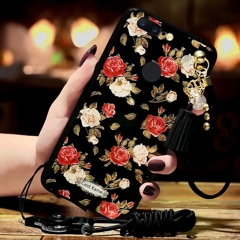 

3D embossed Fashion Phone Case for One plus 5 5t 6t patterned fitted case with phone stand finger Ring support heavy duty proof
