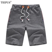 TIEPUS, однотонные мужские шорты, большие размеры L~ 6XL, 7XL, 8XL, летние мужские пляжные шорты, хлопковые повседневные мужские шорты, брендовая одежда для мужчин