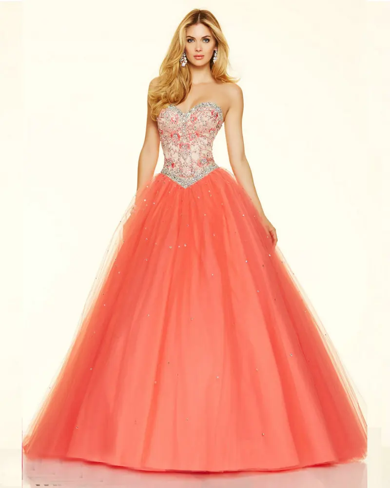 Style 98117 Floor Length Graduation Dresses 2016 Coral
