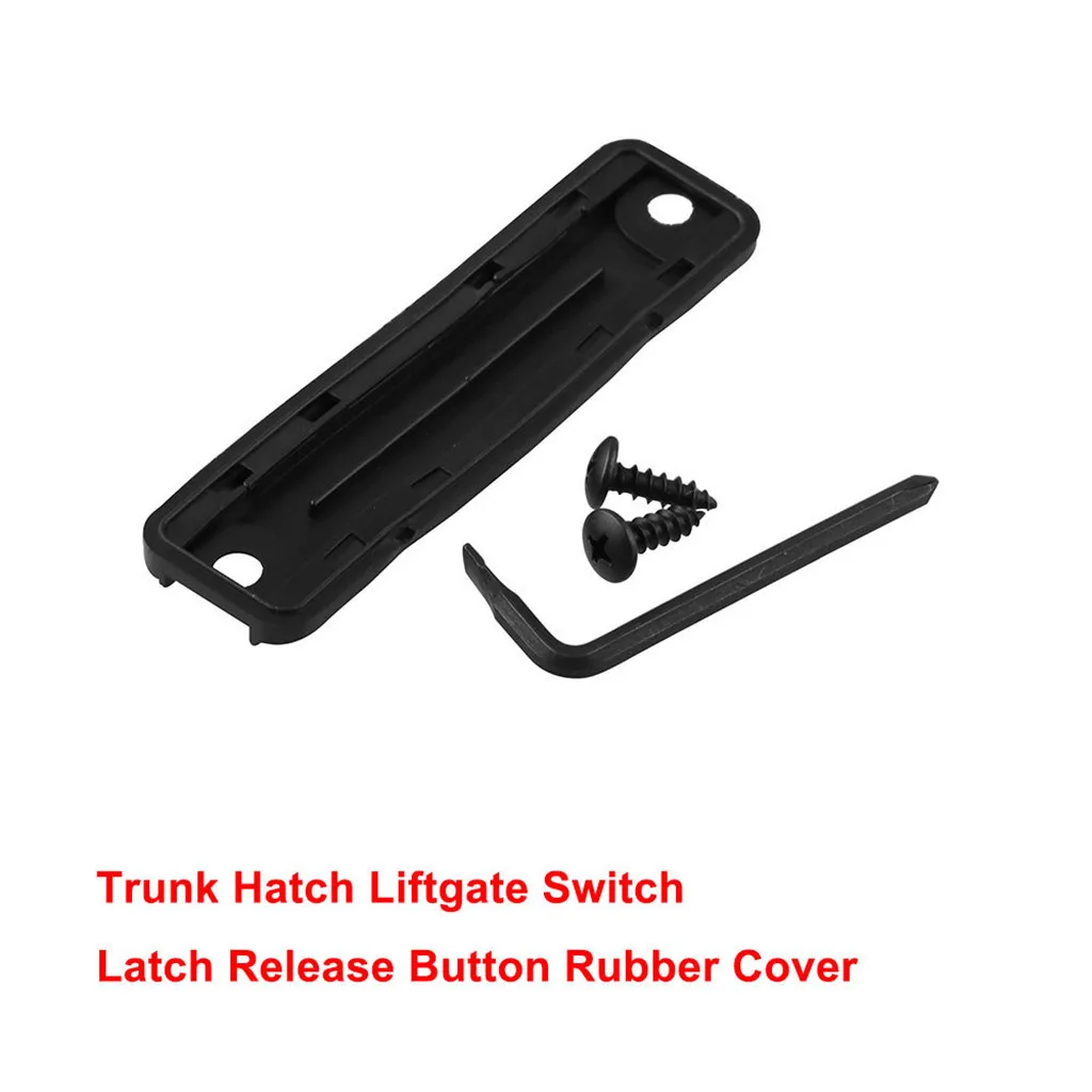 Trunk Hatch Liftgate Back Door Handle Switch Latch Release Button Rubber Cover for Toyota Prius Avalon Sequoia Camry