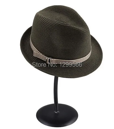 Модная высококачественная черная металлическая демонстрационная стойка для шляп/креативная черная шляпа