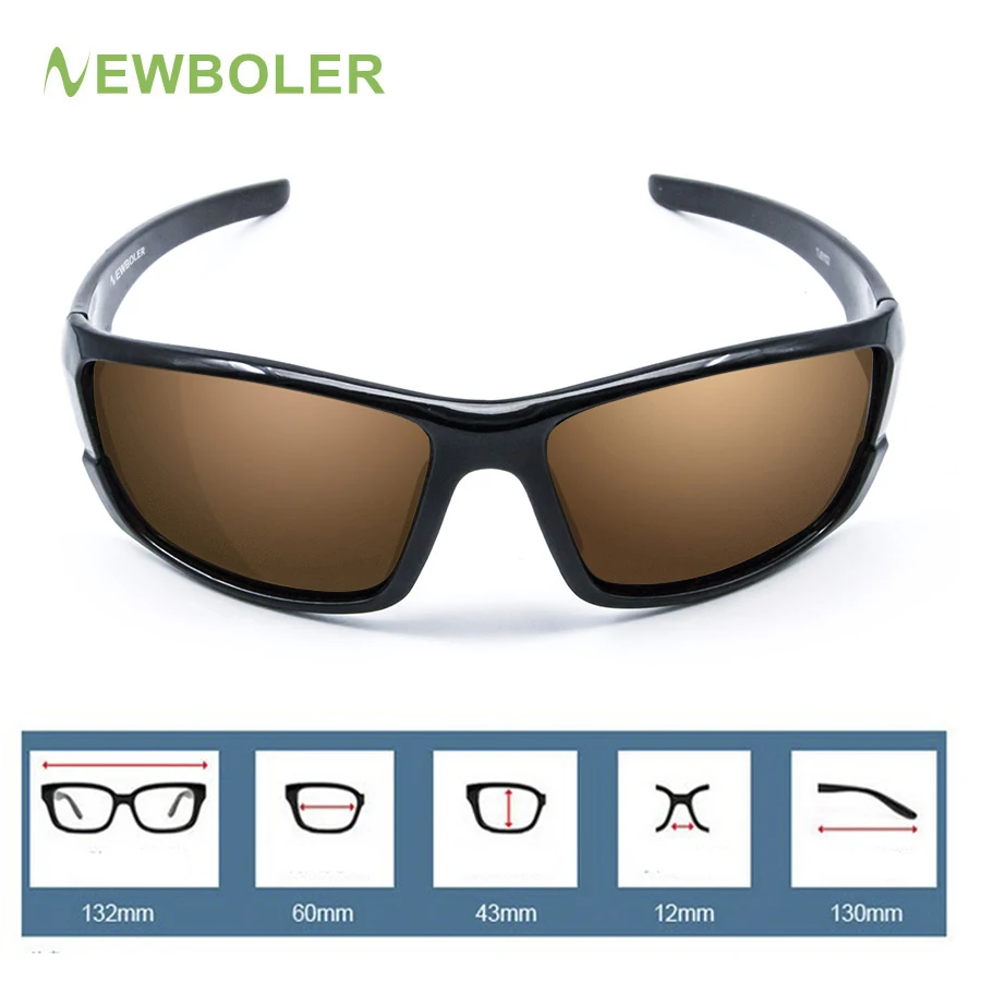 NEWBOLER, поляризационные спортивные очки для рыбалки для мужчин, Gafas De Sol Hombre, для вождения, велоспорта, солнцезащитные очки, ночное видение, UV400, солнцезащитные очки