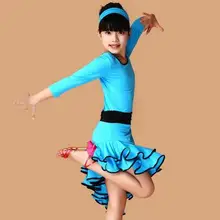 Новинка, детское стандартное платье для латинских соревнований для девочек, детские современные танцевальные костюмы для бальных танцев, сальсы, румбы, Танго, самбы, ча-ча, костюмы