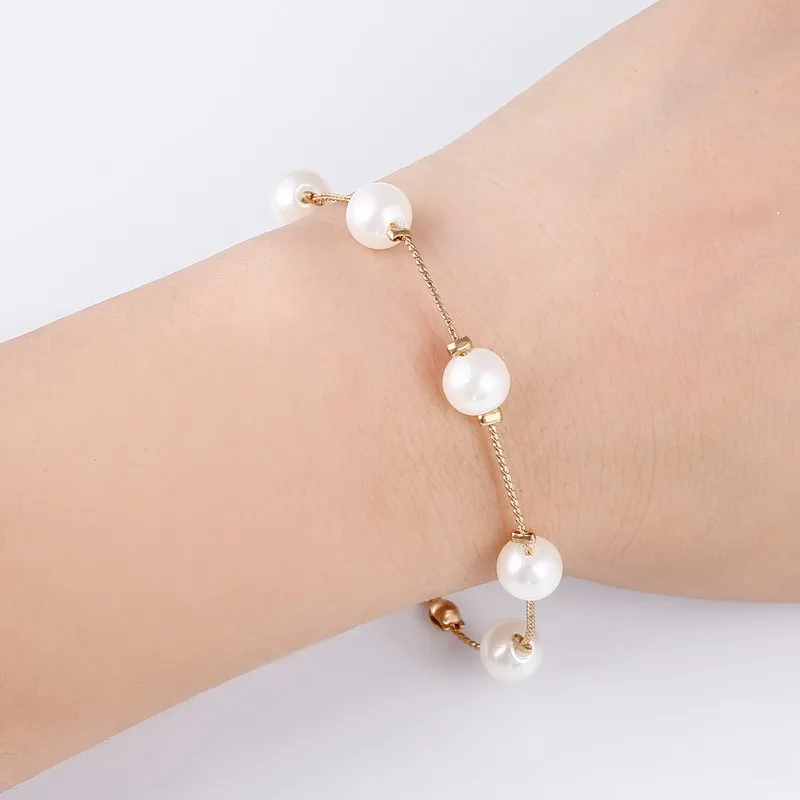 

High quality fashion imitation pearl bracelet yoga necklace Amazon jewelry hot sale 2018 free shipping