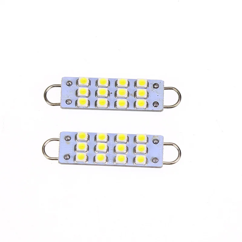 2 шт. 44 мм 12 SMD белый гирлянда с жесткой петлей 1 73 &quotсветодиодный светильник 561 562 567