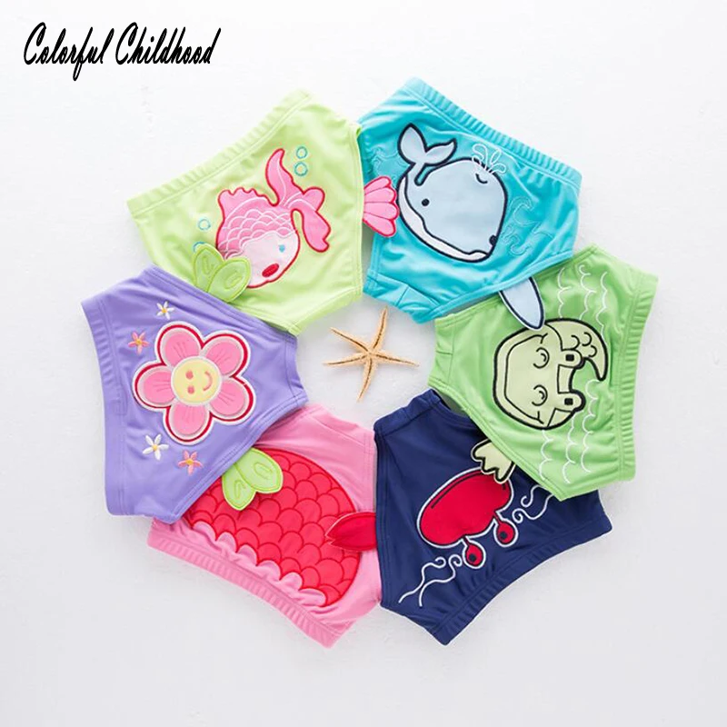 Children Baby Swim Trunks Cartoon Printed Kids Boys Girls Brief