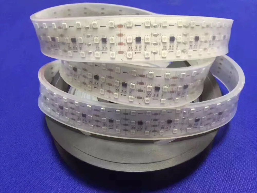 5 м DC24V GS8206 IC (аналогично WS2811 IC) 180 светодиодов/м (30 пикселей/м) белая печатная плата