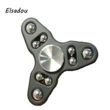 Elsadou 2017 New Fidget Toy Ball Hand Spinner Plastic Finger Stress Spinner Tri-spinner