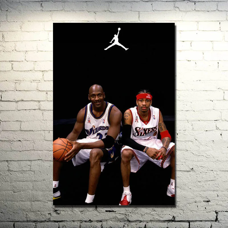Allen Iverson Basketball Star Silk Cloth Poster 13x20 24x36inch Basketball Pictures for Home Wall Decor 025