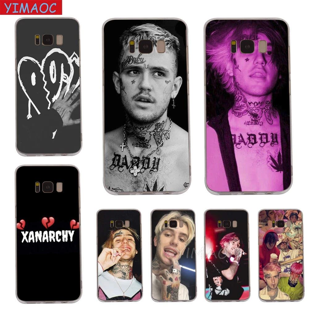 YIMAOC Rapper Lil Peep Bo Soft Case for Galaxy j3 j5 j6 j7 A5 2016 2017 A6 A9 2018 Note 8 9 S7 edge S8 S9 S10 Plus S10e |