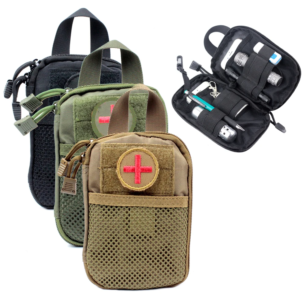 Тактический Органайзер molle, медицинская сумка для первой помощи EDC, emt Pouch gear, поясной карман EMT с петлей для ремня, многофункциональное хранилище