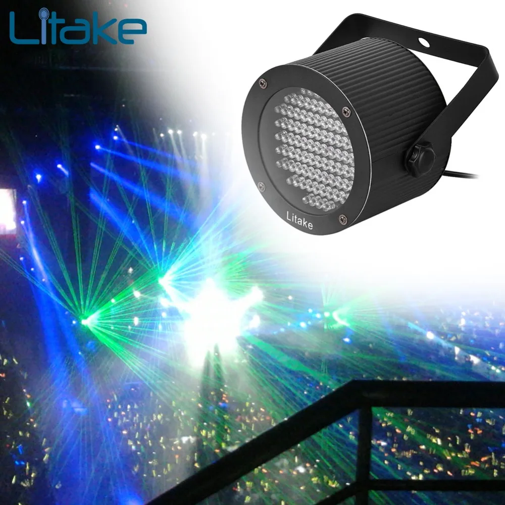 

86 RGB LED Stage Light Lamp Disco Par Light Portable RGB Magic Sound Activated Lighting Projector for Party Disco Pub