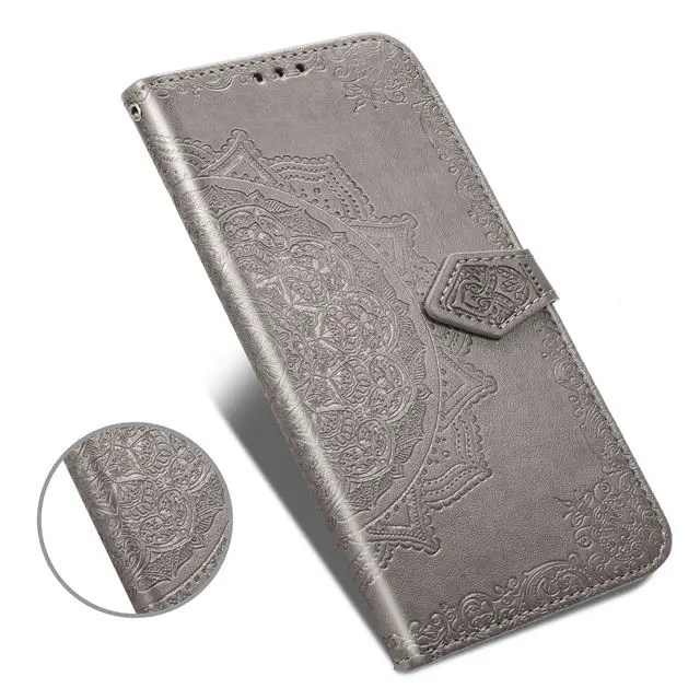 Flip Case For OPPO Reno Ace 2 Z 10x Zoom 5G luxury case Realme 3 5 Pro X C2 Embossed Leather Wallet Stand Book Cover phone cases