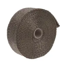 VODOOL 10m Exhaust Heat Thermo Insulation Wrap Pipe Tape Fireproof Car Glass Fiber Roll Exhaust Systems
