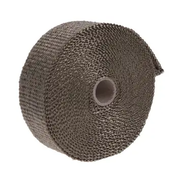 

VODOOL 10m Exhaust Heat Thermo Insulation Wrap Pipe Tape Fireproof Car Glass Fiber Roll Exhaust Systems for Auto Motorcycle