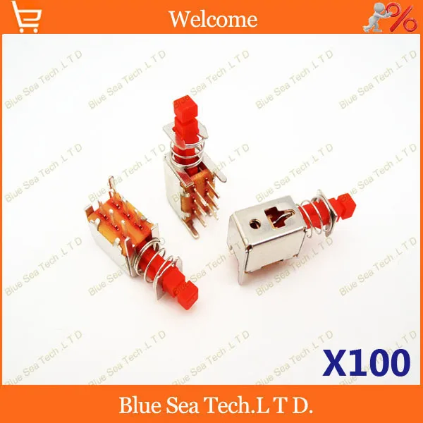 

100 pcs 3.3*3.3mm uni-directional push-button switch,Self-locking Push Switch,power switch