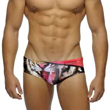 Мужская одежда для плавания, трусы, сексуальные плавки, спортивные трусы с низкой талией, пляжные шорты для мужчин с тигровым принтом, для плавания, для серфинга, короткий костюм, мужской купальный костюм, пляжная одежда