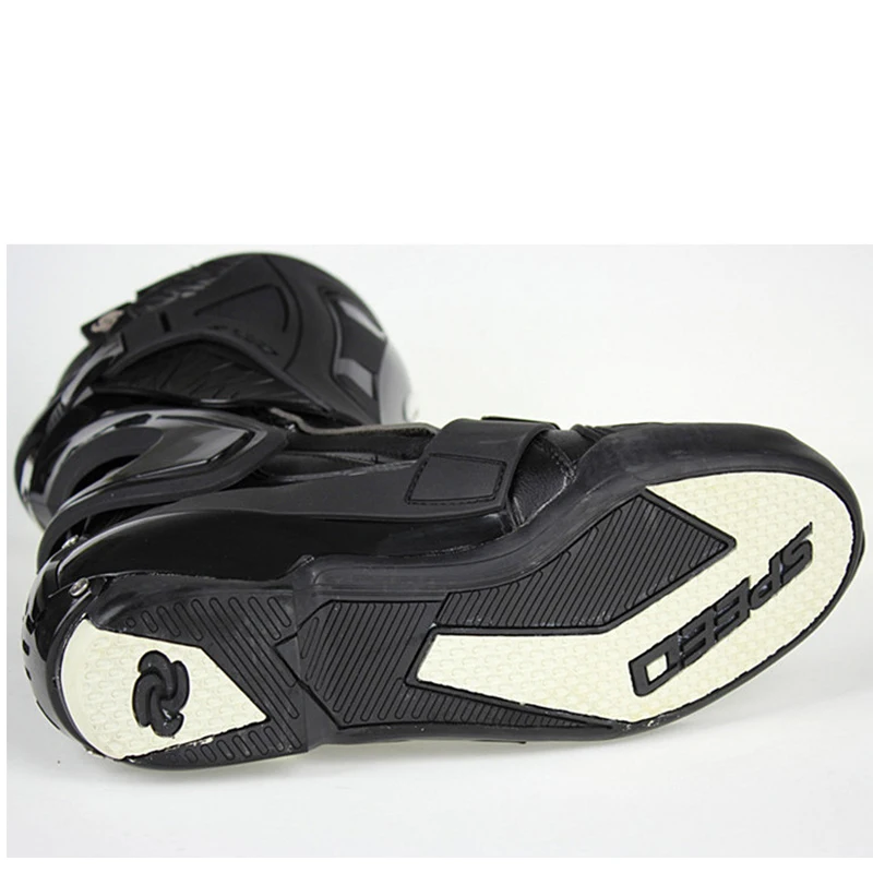 Motorcycle Boots Pro-biker SPEED Road Racing Leather Men Motocross Long Knee-high 3 Colors