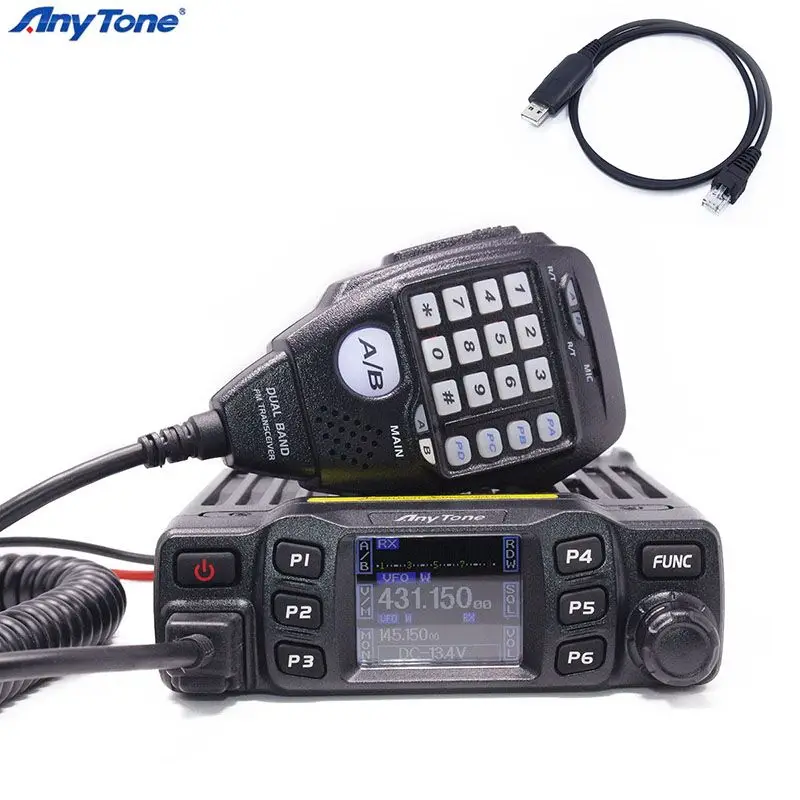 

AnyTone AT-778UV Dual Band Mobile Radio VHF:136-174MHz UHF:400-480MHz Two Way and Amateur Ham Radio Walkie Talkie AT 778UV