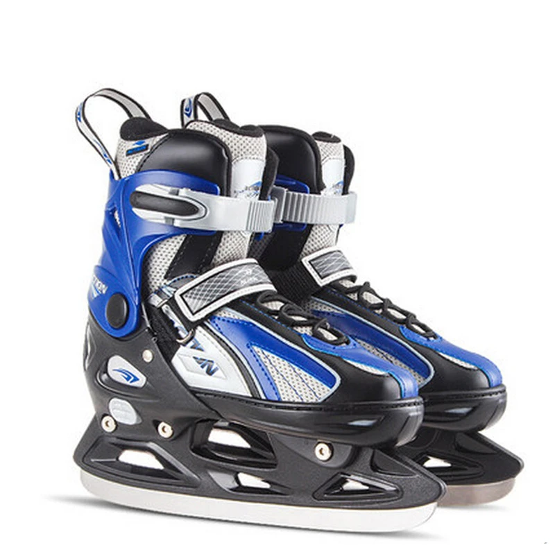 [Рекомендуем] роликовые коньки для катания на коньках, 4 размера, регулируемый, для взрослых детей, синий, розовый, зимний Ices Action