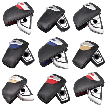 

Leather Car Key Cover For BMW Key Case F30 F10 For BMW F30 F20 X3 X4 3 5 4 7 Series Car Key Cover Leather Key Wallet Car Styling