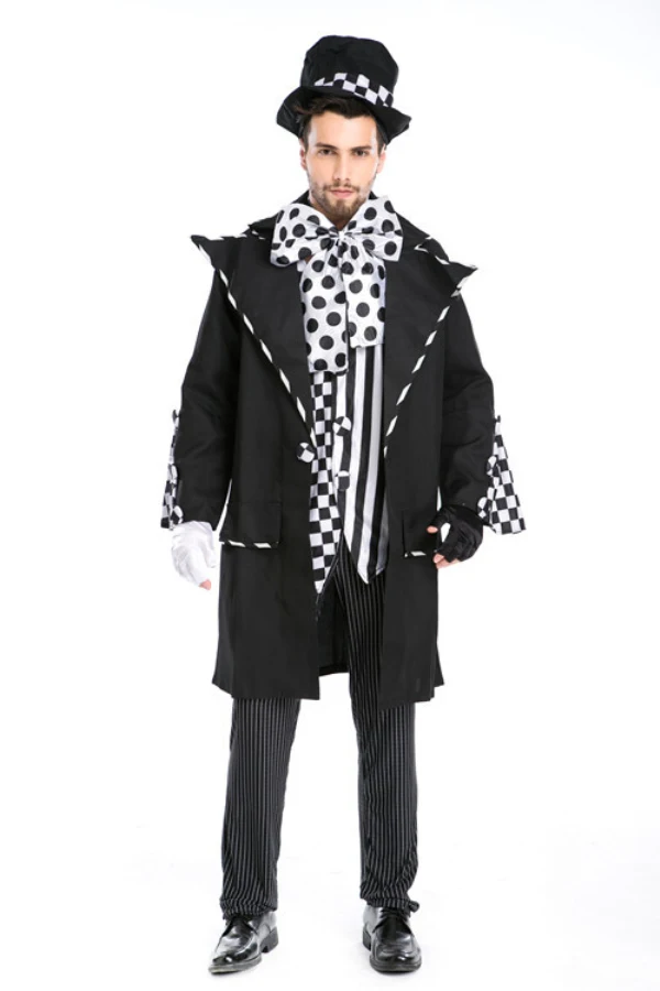 Dark Mad Hatter Alice In Wonderland Adult Men Costume