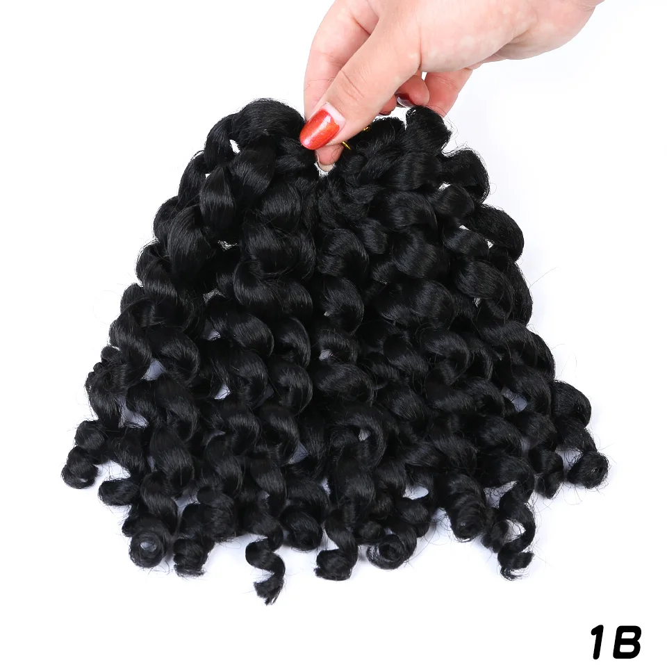 8 'ཐ нитей нервный палочка Curl крючком Твист ямайский отказов косы волос
