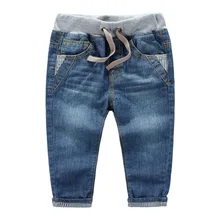 3 10years spring autumn children jeans baby boys pants high quality kids Children s volume label