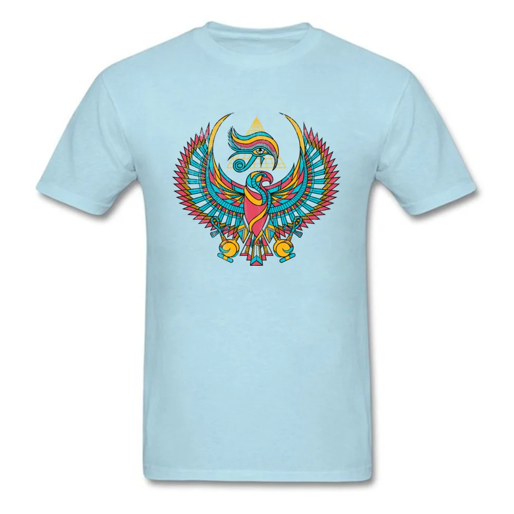 The Eye of Horus Tshirts Group Short Sleeve Faddish Crewneck Pure Cotton Tops T Shirt Geek Tee-Shirts for Men NEW YEAR DAY The Eye of Horus light
