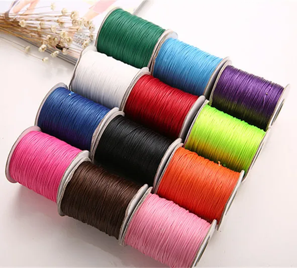 

0.5mm 170m/roll (200yard/lot) Mixed Color Waxed line Bead Cord Thread Line 15 Colors Jewelry Cord Jewelry Making
