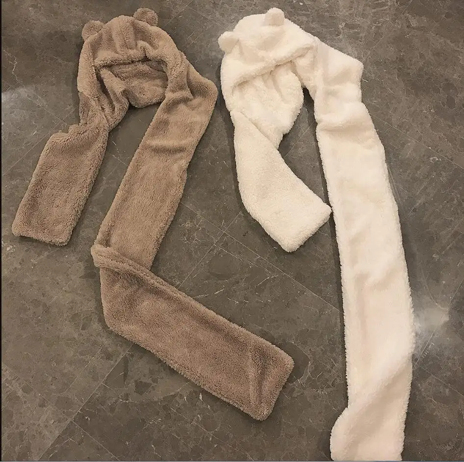 

Winter warm bear ear hat