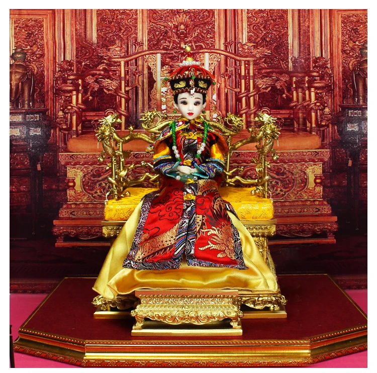 

Fortune days Chinese brand doll Xiao Zhuang Empress joint body East Charm including box stand clothes shoes 35cm gift present