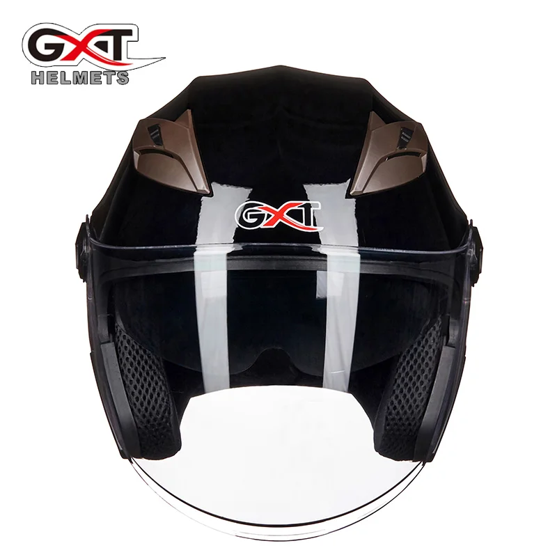 Летние новые GXT двойные линзы мотоциклетные шлемы половина лица мотоциклетный шлем электрический защитный шлем для женщин/мужчин Moto Casque