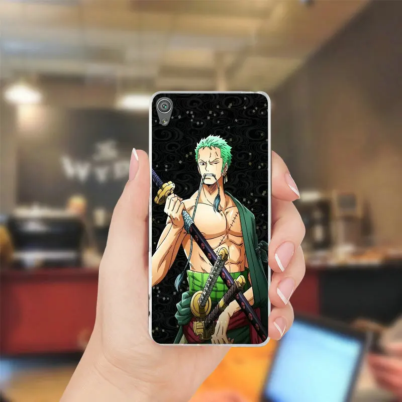 Цельный прозрачный мягкий ТПУ чехол для мобильного телефона Roronoa Zoro sony Xperia Z Z1 Z2 Z3