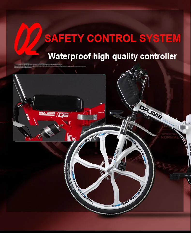 Top 26 Electric Bicycle 48V500W Motor Electric Mountain Bike Lithium Battery smart LCD Ebike assist pas bicycle range 60km 40km/h 2