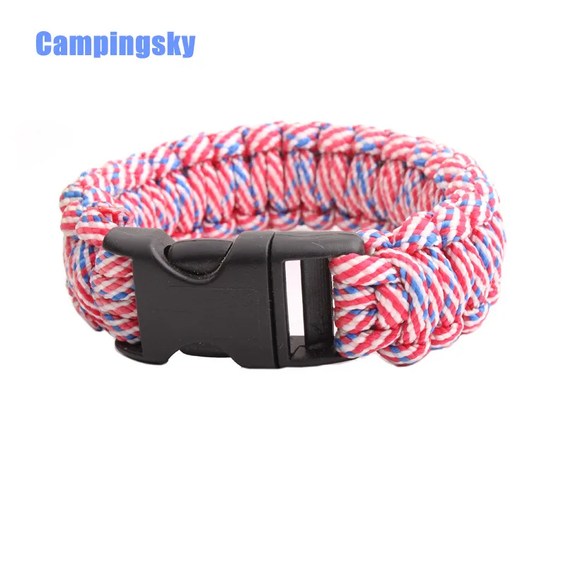 CAMPINGSKY Survival Bracelet Parachute Cord Emergency Paracord Camping