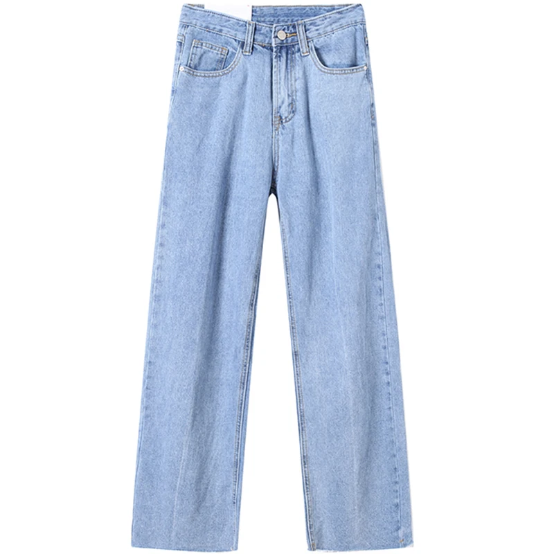 

Jeans For Women Spring Summer High Waist Jeans Woman Blue Denim Wide Leg Pants Loose Women Jeans Pants