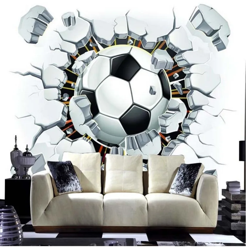 Papel Tapiz De Futbol En 3d Con Envio Gratis Mural De Fondo
