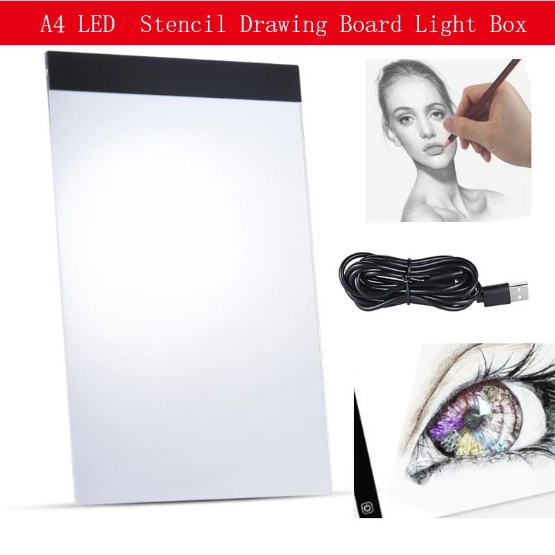 light pad diamond painting A4 LED Artist Thin Art Stencil Drawing Board Light Box Tracing Writing Portable Electronic Diamont