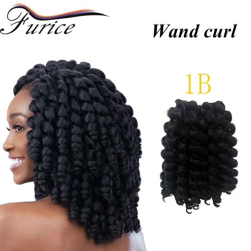 Hot Jumpy Freetress Wand Curl Natural Black Red Brown Blond Thick
