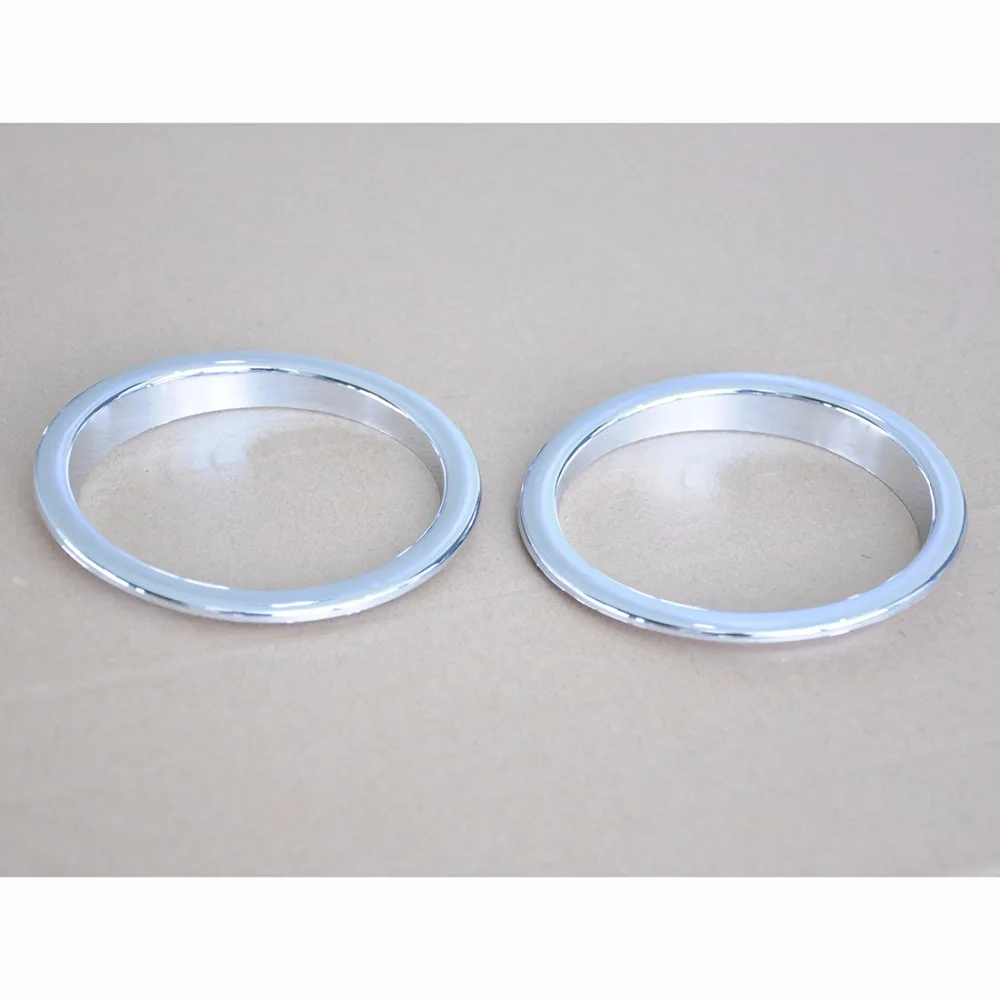 wotefusi Car New Chrome Color Front Turn Signal Light Covers Ring Molding Trim for Jeep Wrangler Jk 2007-2015 2008 2009 2010 2011 2012 2013 2014
