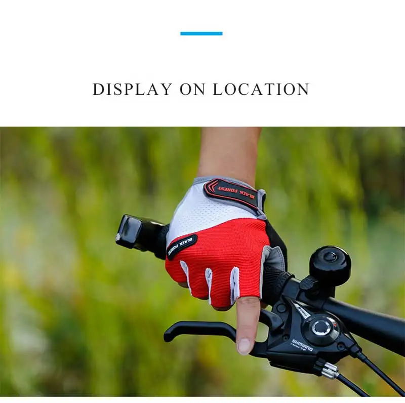 SAENSHING перчатки для велоспорта противоскользящие мужские и женские перчатки с половинными пальцами Дышащие анти-шок MTB велосипедные спортивные перчатки