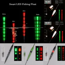 Умный рыболовный поплавок, светящийся светодиодный поплавок для рыбалки, ночной светящийся поплавок для рыбалки